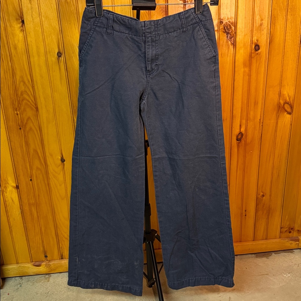 GAP Women’s Navy Cotton and Linen Chinos